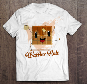 Happy Waffle T-Shirt Design for Video Blog | Design de T-shirt par creative gravity
