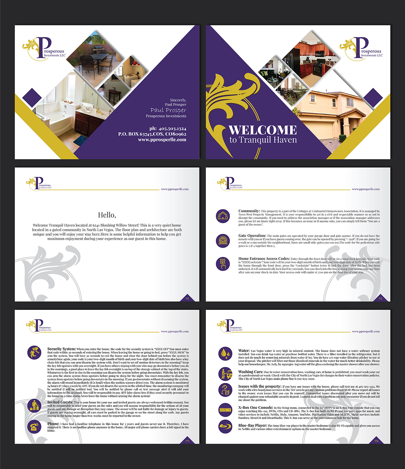 Brochure Design by Deziners Zone for Prosperous Investments, LLC | Design #20568685