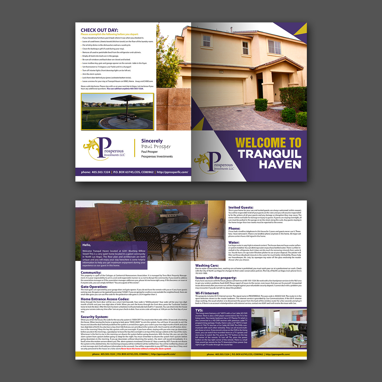 Brochure Design by aspiremedia for Prosperous Investments, LLC | Design #20570862