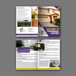 Tranquil Haven Welcome Booklet | Diseño de Brochure por aspiremedia