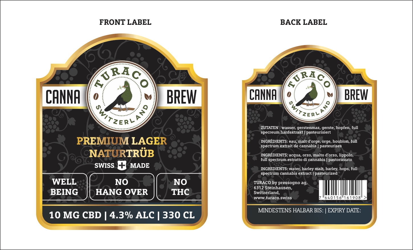 Label Design by Robert Macwan for pressogno  ag | Design #20634676