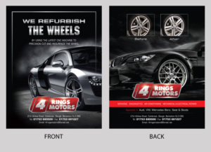 Design de Flyer par decorusads pour 4 Rings Motors | Design : #20635447