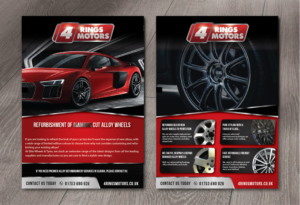 Flyer Design by alex989 for 4 Rings Motors | Design: #20583384