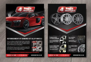 Flyer Design by alex989 for 4 Rings Motors | Design: #20591109