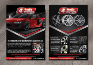 Flyer Design by alex989 for 4 Rings Motors | Design: #20626314