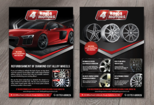 Flyer Design by alex989 for 4 Rings Motors | Design: #20627214