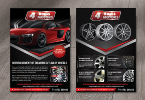 Flyer Design by alex989 for 4 Rings Motors | Design: #20631963