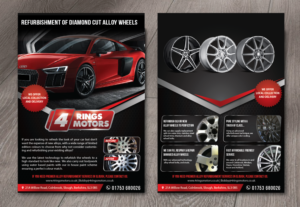 Flyer Design by alex989 for 4 Rings Motors | Design: #20776024