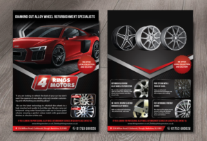 Flyer Design by alex989 for 4 Rings Motors | Design: #20792232