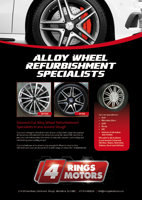 Flyer Design by Kelalo for 4 Rings Motors | Design #20674668