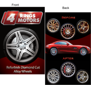 Flyer Design by Khanh Ly Le for 4 Rings Motors | Design #20580847