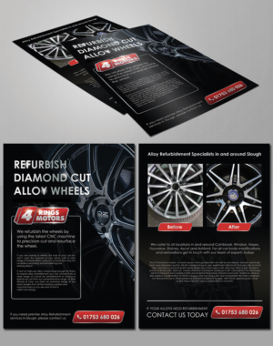 Flyer Design by BLUE WINGS for 4 Rings Motors | Design: #20605801