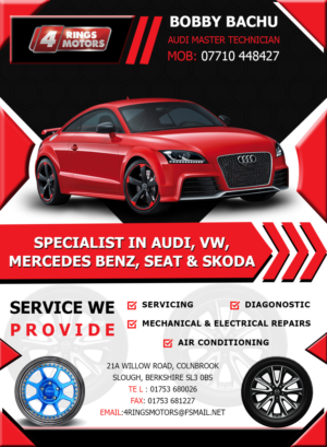 Flyer Design by sourav k for 4 Rings Motors | Design #20716768