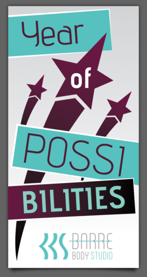 Graphic to hang inside of fitness studio | Diseño Gráfico por Ashley Erasmus