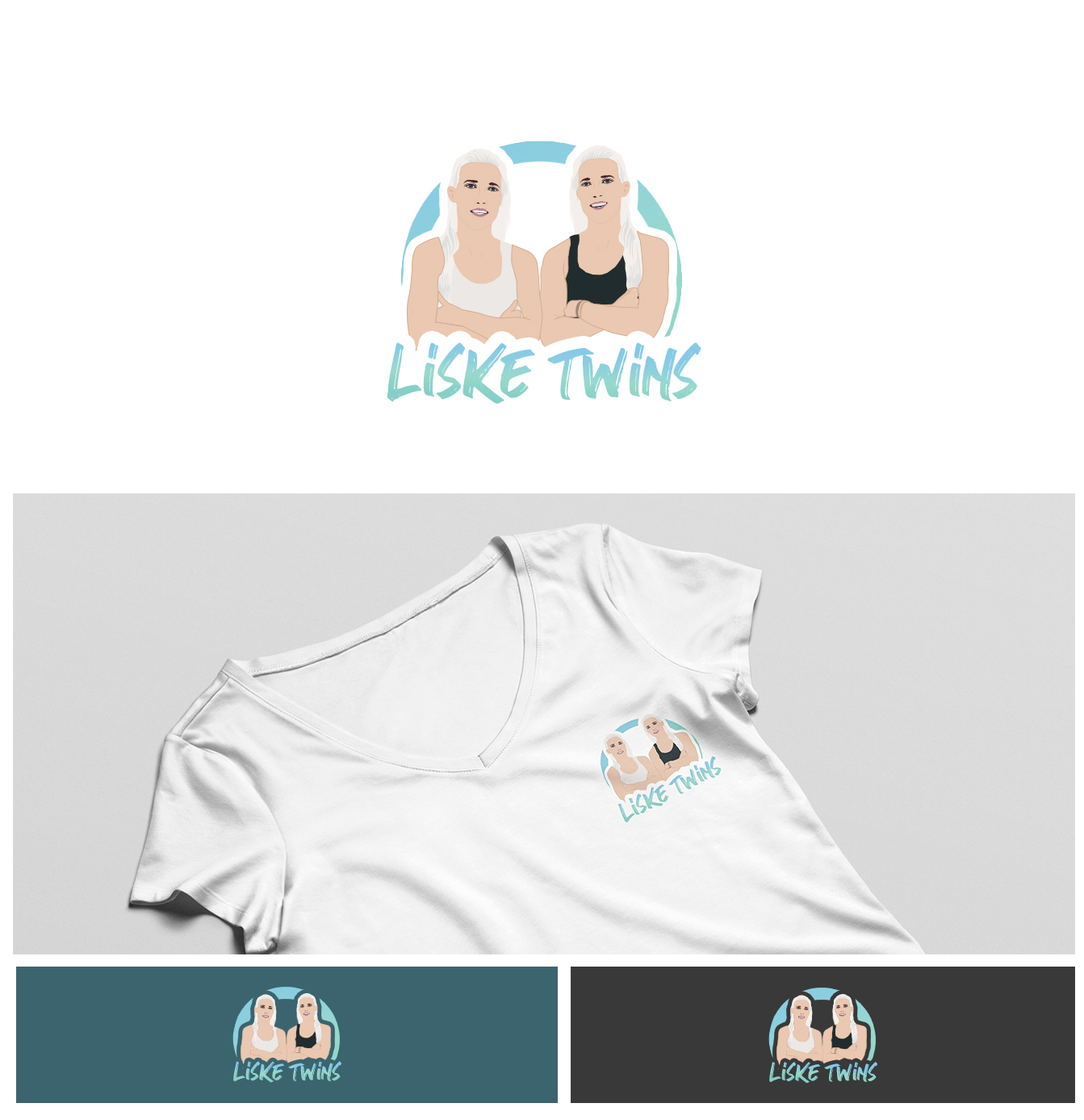 Logo Design by DominicDesign for Liske Twins | Design #20582308