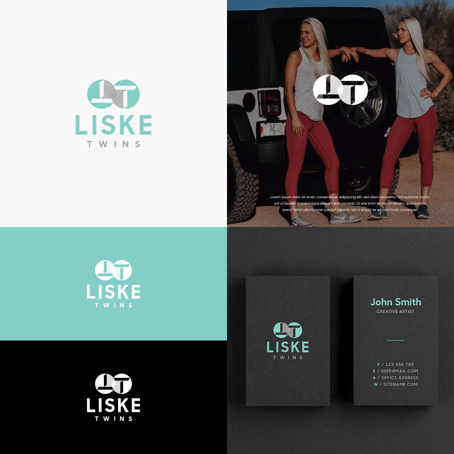 Logo Design by SlashGrid for Liske Twins | Design #20579987