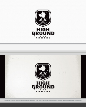 IF it has text, HGA or HighGround (no spaces) Armory | Logo Design by AD-X