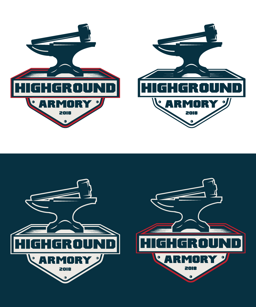 Logo Design by ART DEPOT for HighGround Armory | Design #20585510