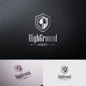 IF it has text, HGA or HighGround (no spaces) Armory | Logo Design by Paperfox Designs