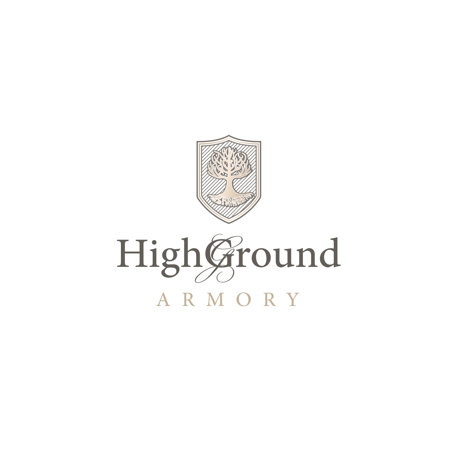 Logo Design by ThiagoB for HighGround Armory | Design #20578484