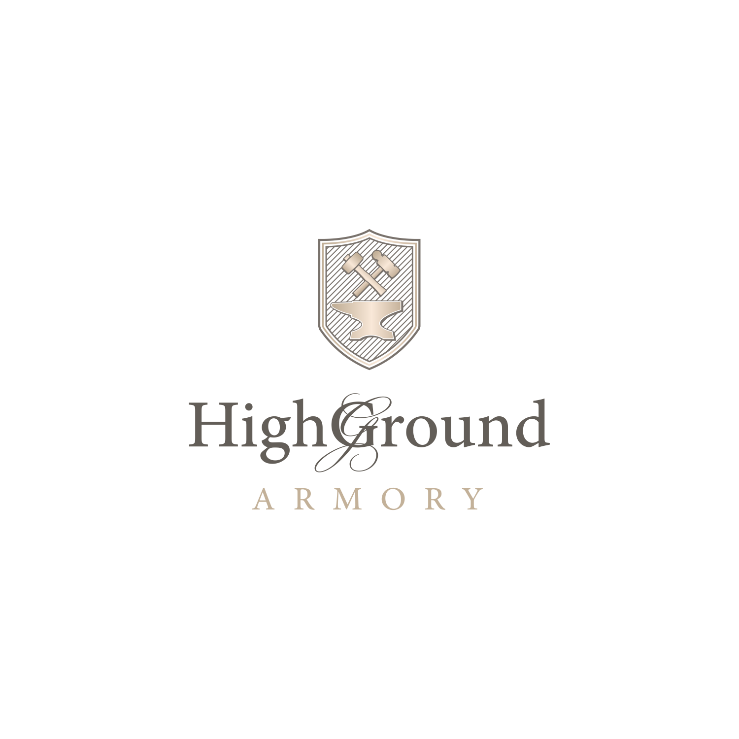 Logo Design by ThiagoB for HighGround Armory | Design #20678567