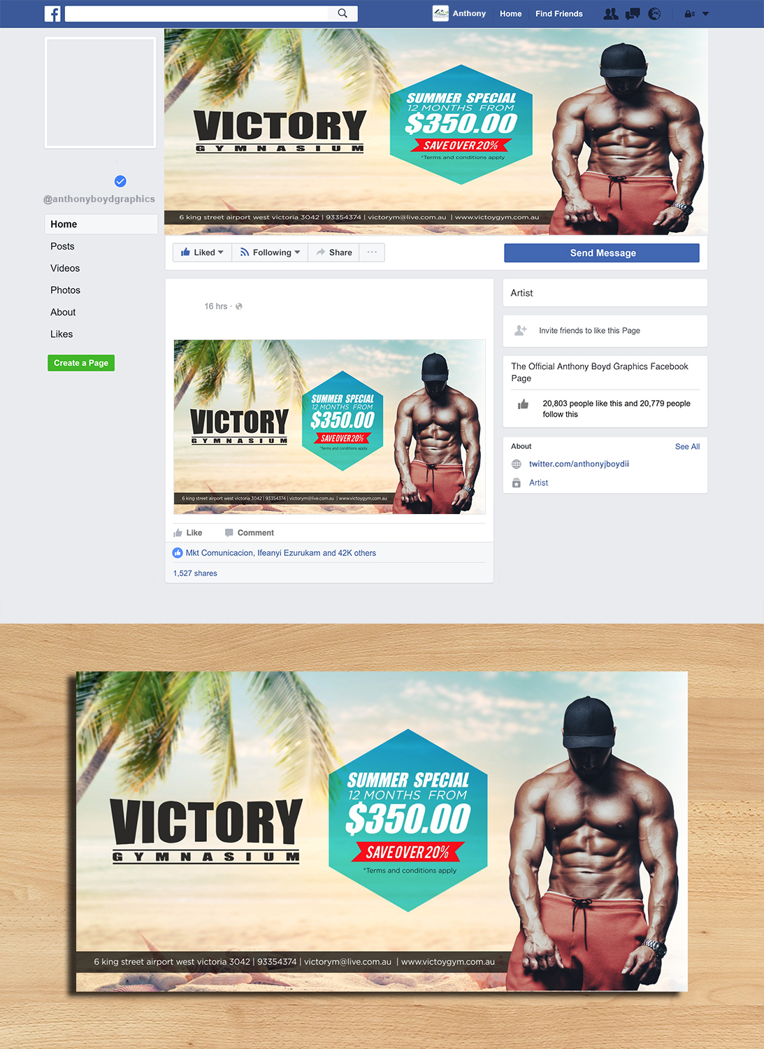 Graphic Design by ecorokerz for Victory Gym | Design #20584942