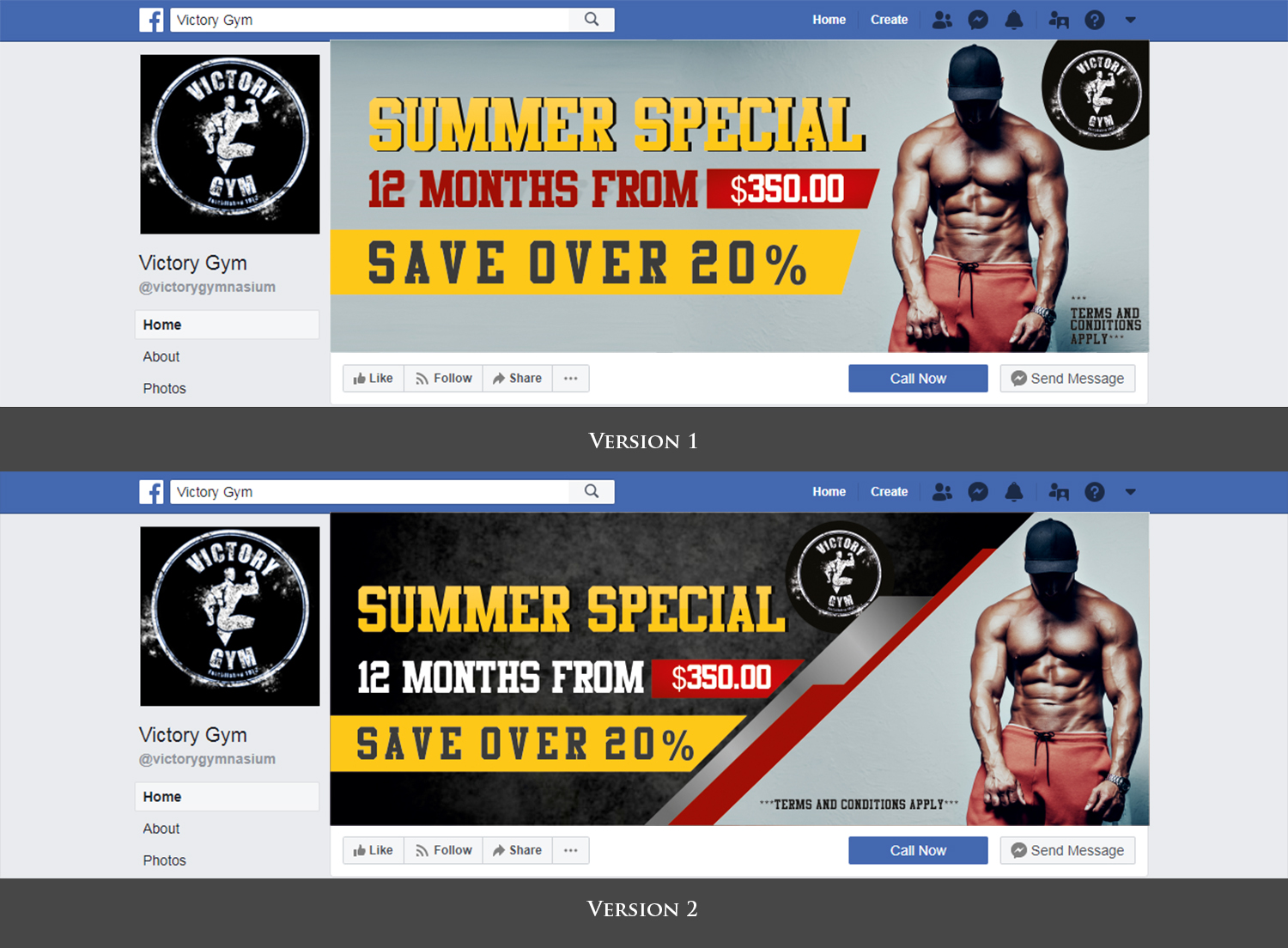 Graphic Design by Printopia Design for Victory Gym | Design #20586736