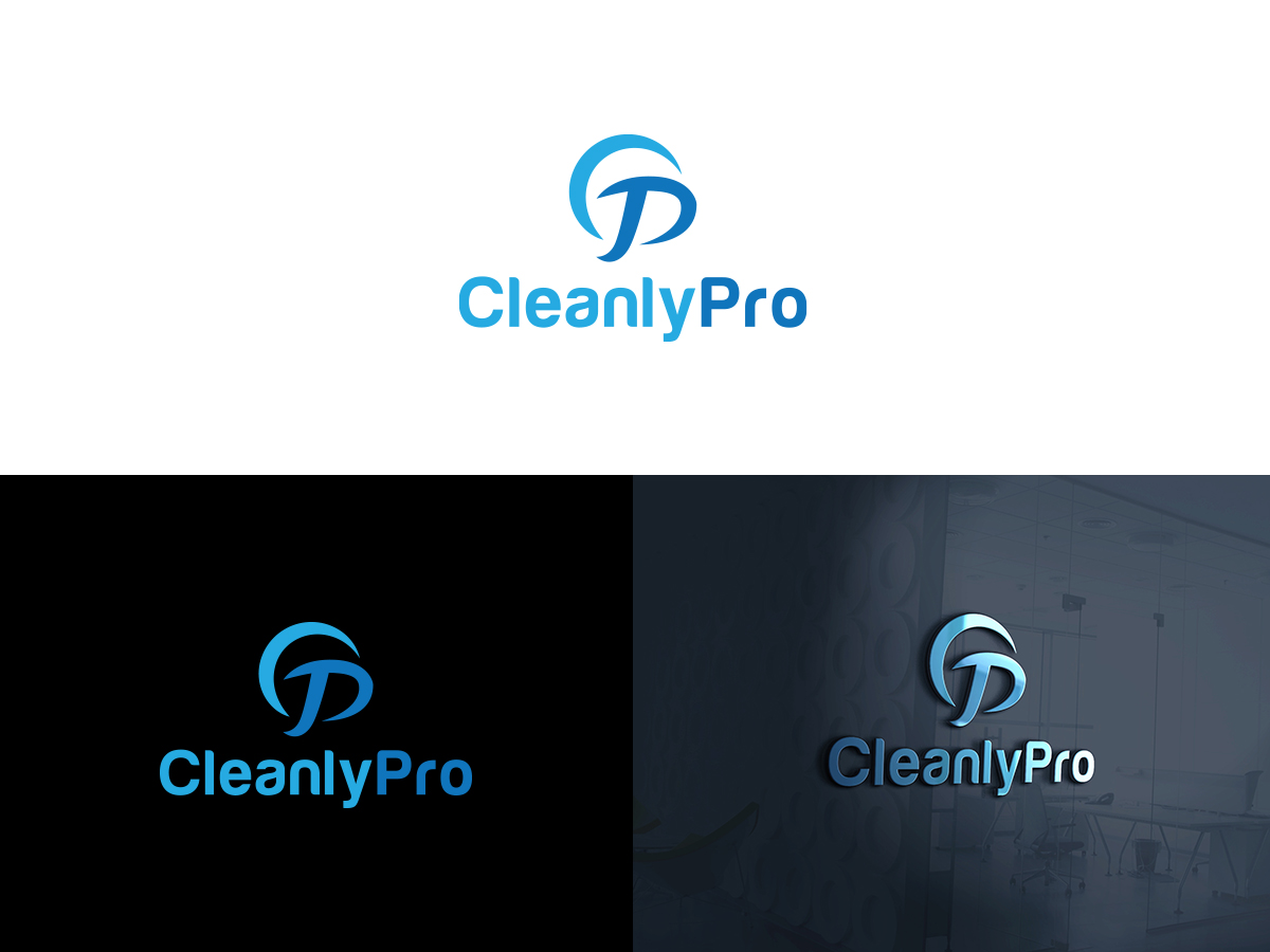 Logo Design by Slant Line Media for CleanlyPro, Inc.  | Design #20598605