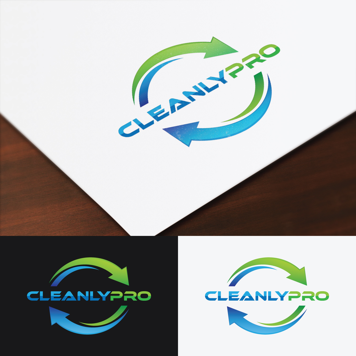 Logo Design by BluuStudio for CleanlyPro, Inc.  | Design #20596134