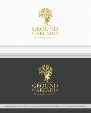 Ground of Arcadia The art of living well  est. 4th century BC | Diseño de Logo por AD-X