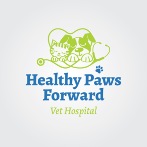 Healthy Paws Forward Vet Hospital | Logo Design by Irina Makedonska