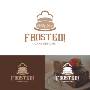 Logo Design by zatsukiki for Frosted! Cake Designs | Design #20583406