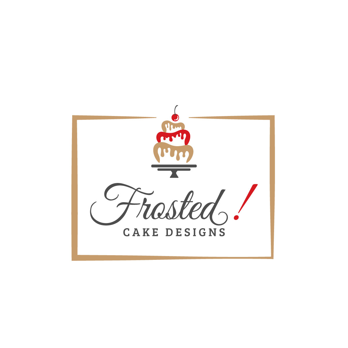 Logo Design by michellefrances for Frosted! Cake Designs | Design #20584276