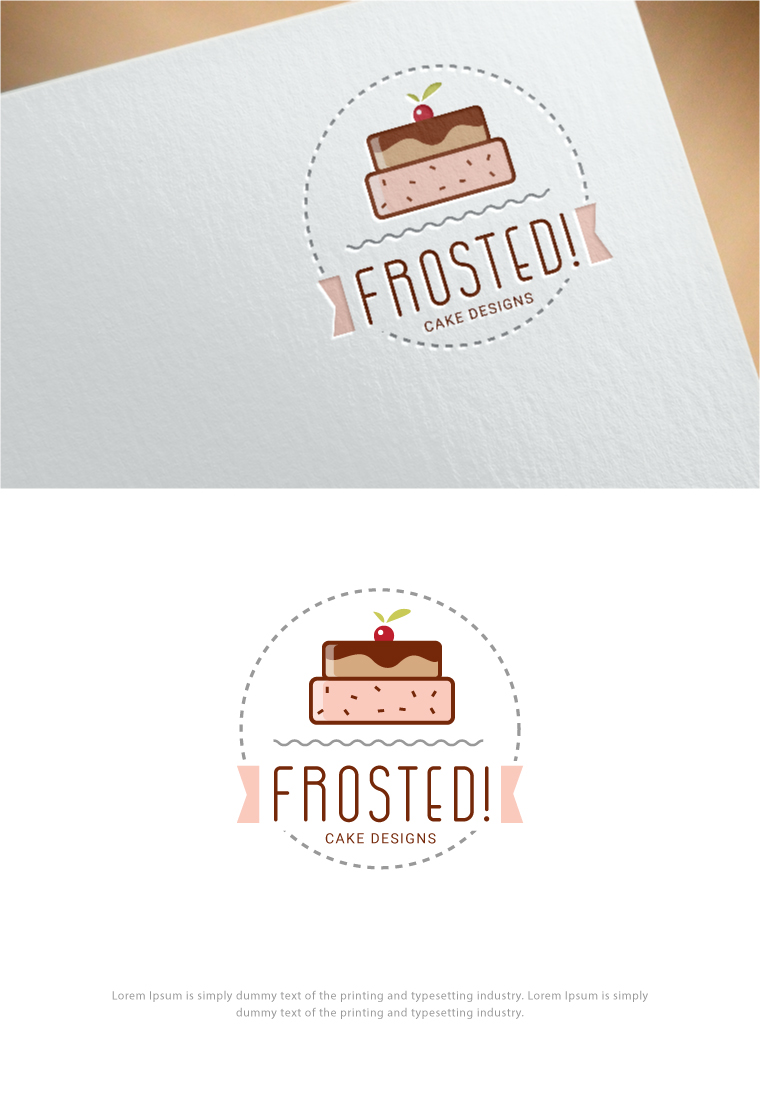 Logo Design by somani for Frosted! Cake Designs | Design #20584888