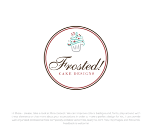 Logo Design by Wild Geek for Frosted! Cake Designs | Design: #20583442