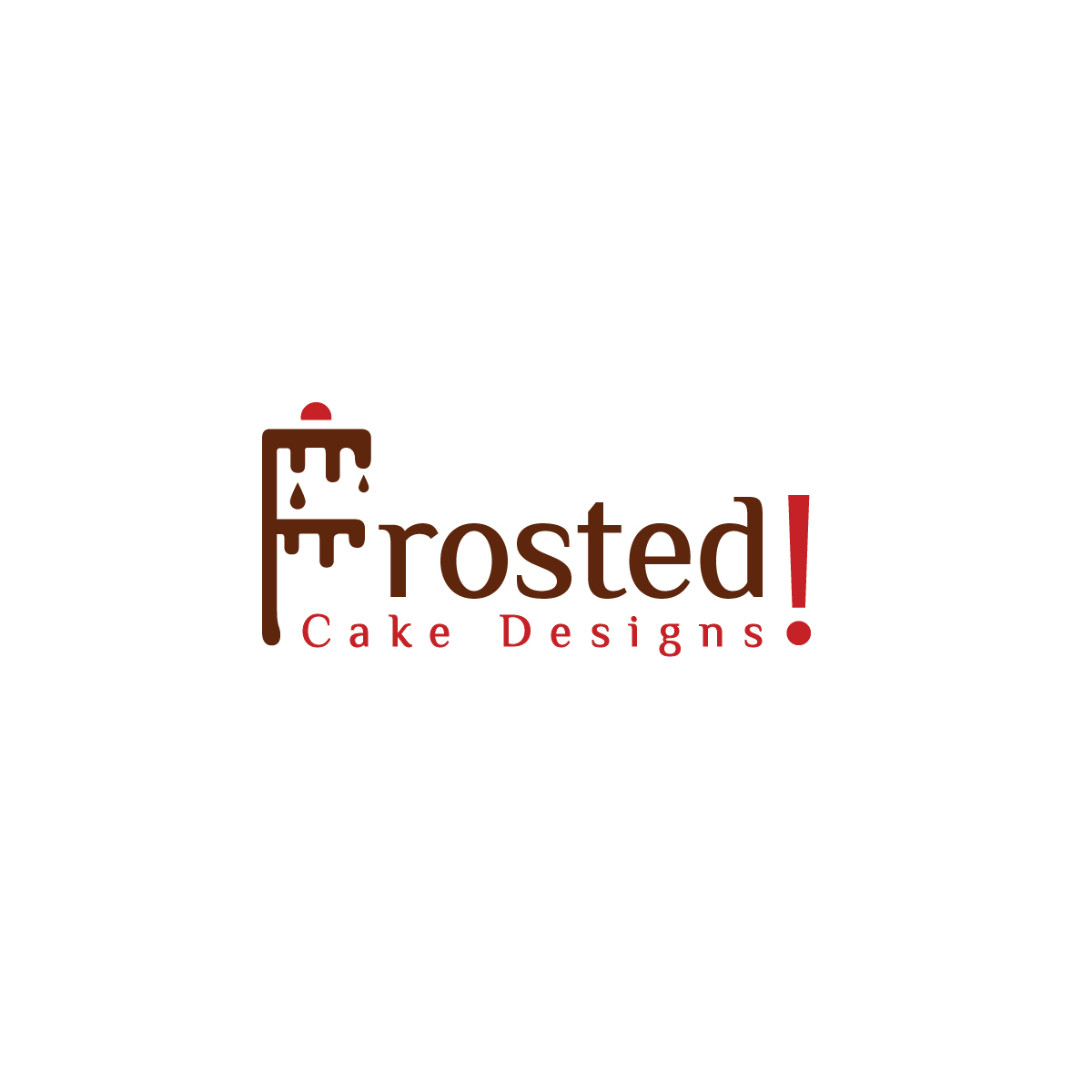 Logo Design by **INCREDIBLEDESIGNERS** for Frosted! Cake Designs | Design #20593258