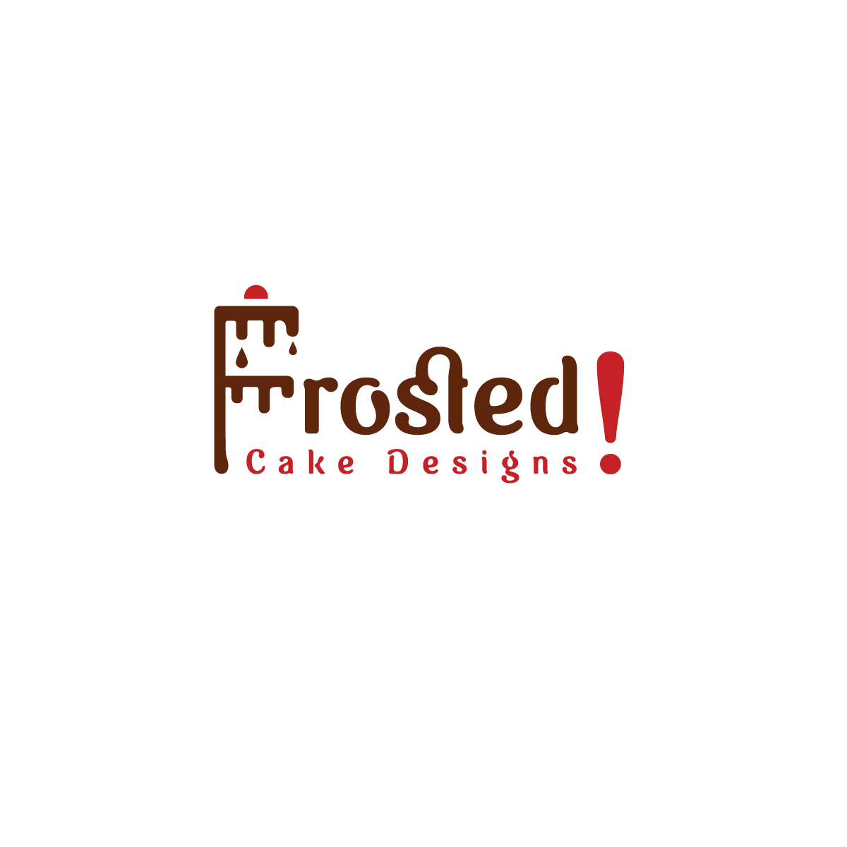 Logo Design by **INCREDIBLEDESIGNERS** for Frosted! Cake Designs | Design #20593260