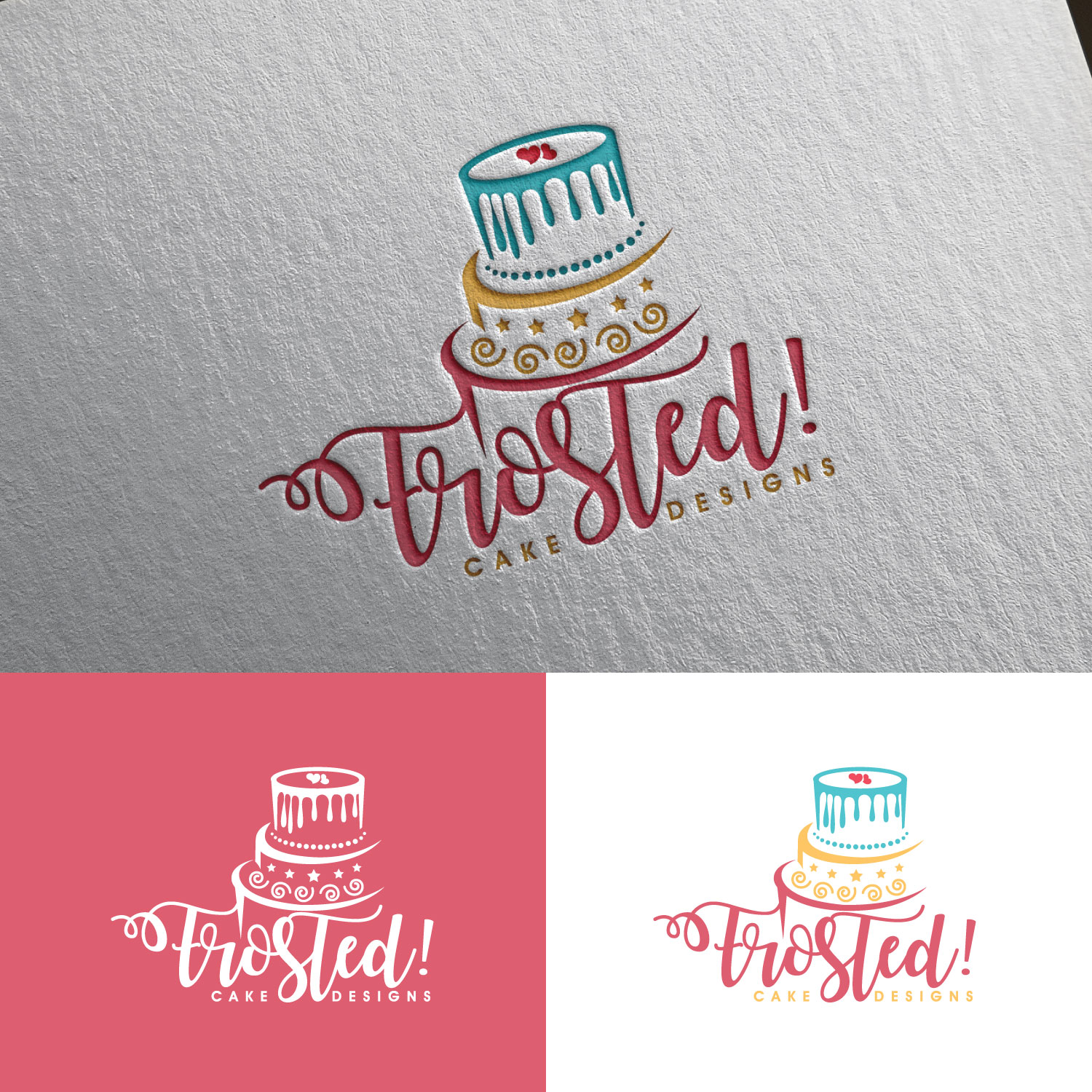 Logo Design by Leayer for Frosted! Cake Designs | Design: #20585731