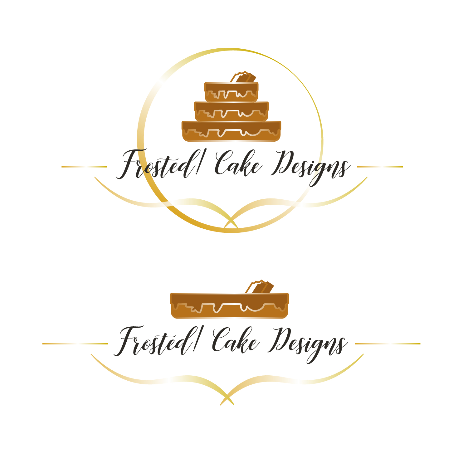 Logo Design by iamsunsvet for Frosted! Cake Designs | Design #20591322