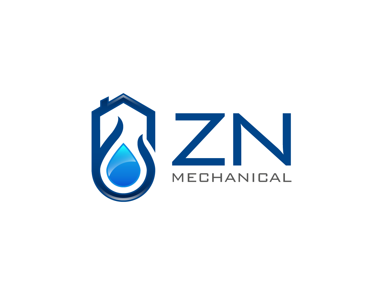 Logo Design by NDRO for ZN Mechanical LLC | Design #20606666