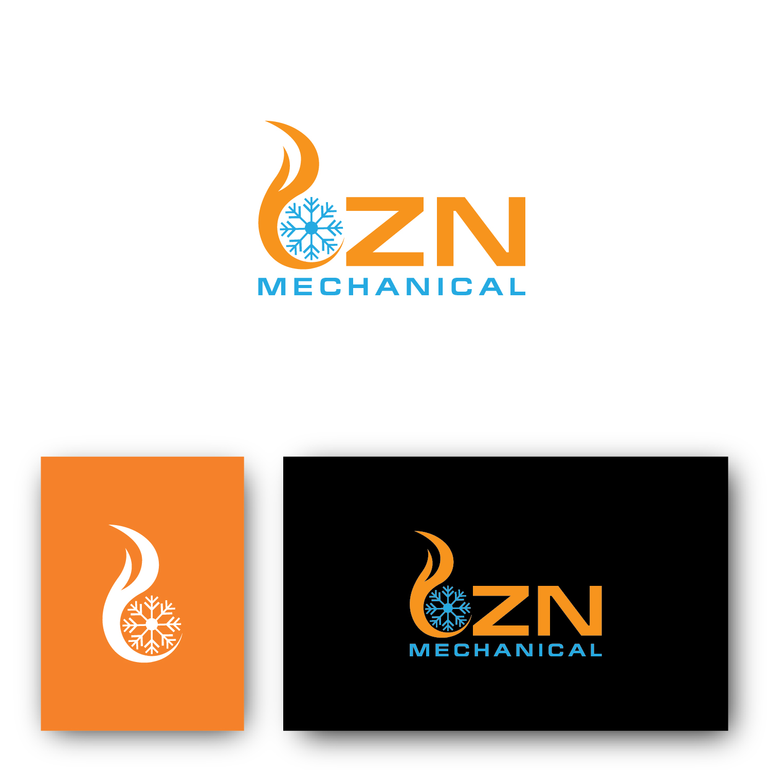 Logo Design by Deziners Zone for ZN Mechanical LLC | Design #20596463