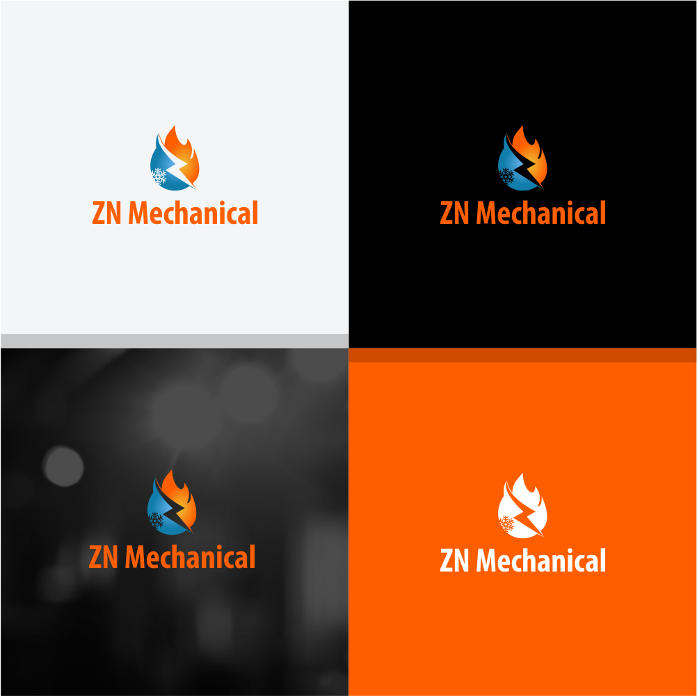 Logo Design by MASH Std for ZN Mechanical LLC | Design #20596811