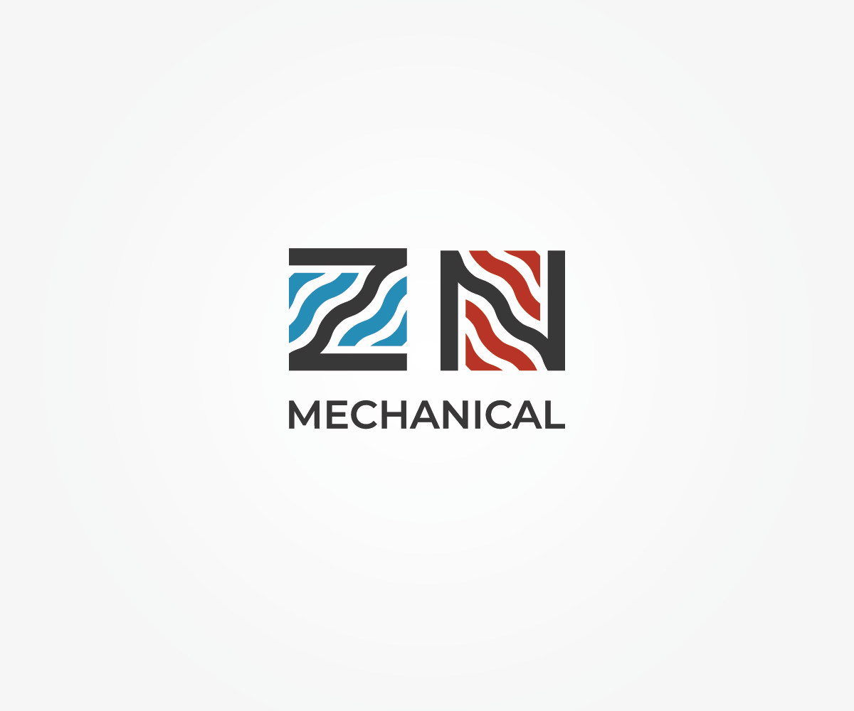 Logo Design by VISSART MEDIA for ZN Mechanical LLC | Design #20598501