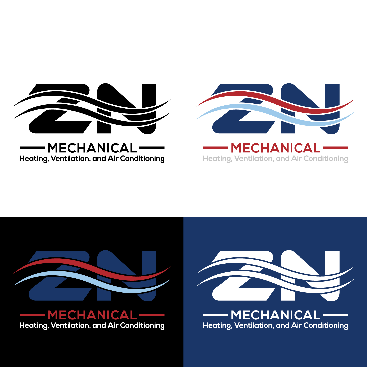 Logo Design by Designs_4U for ZN Mechanical LLC | Design #20600795