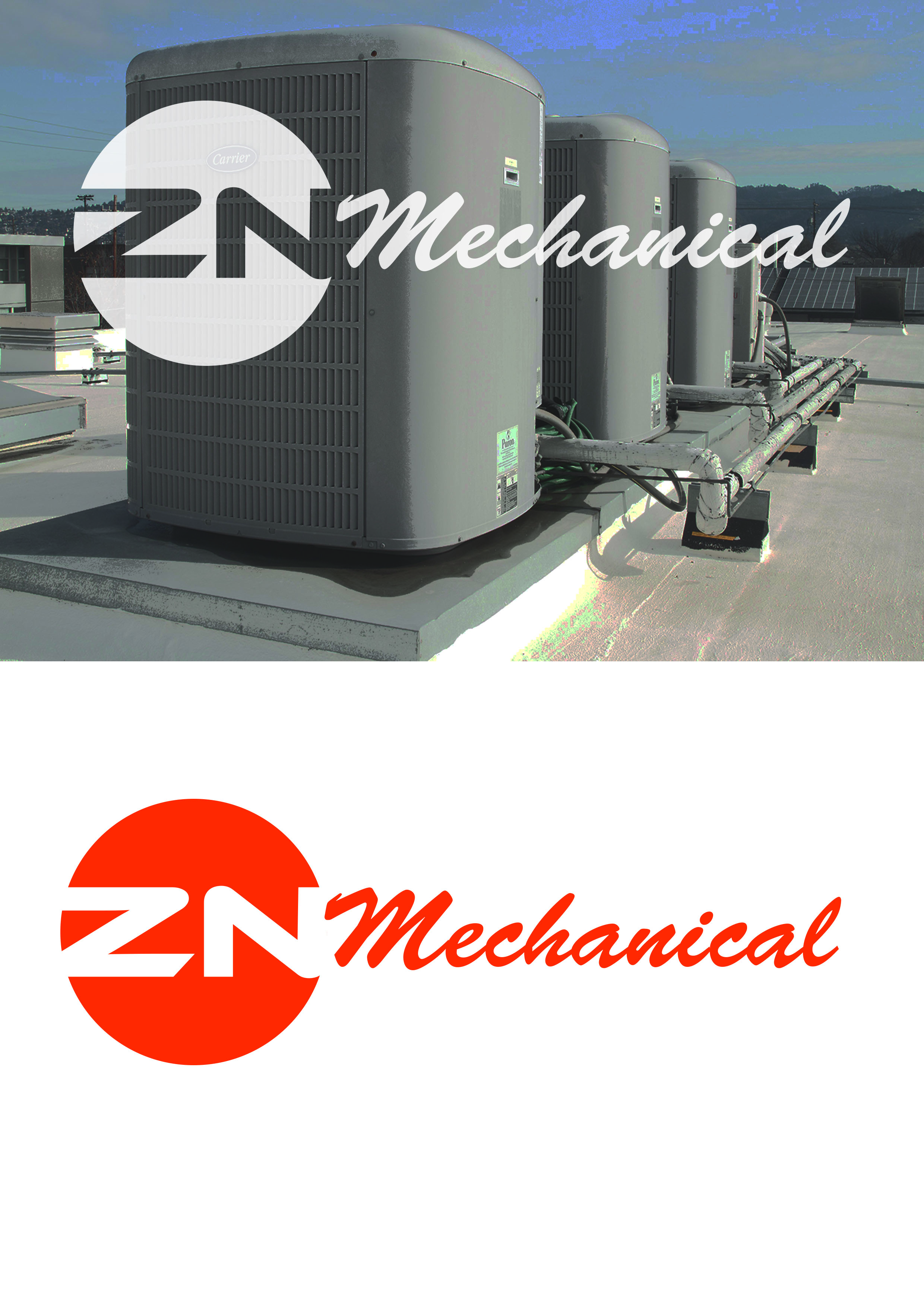 Logo Design by Ushan De Silva for ZN Mechanical LLC | Design #20615601