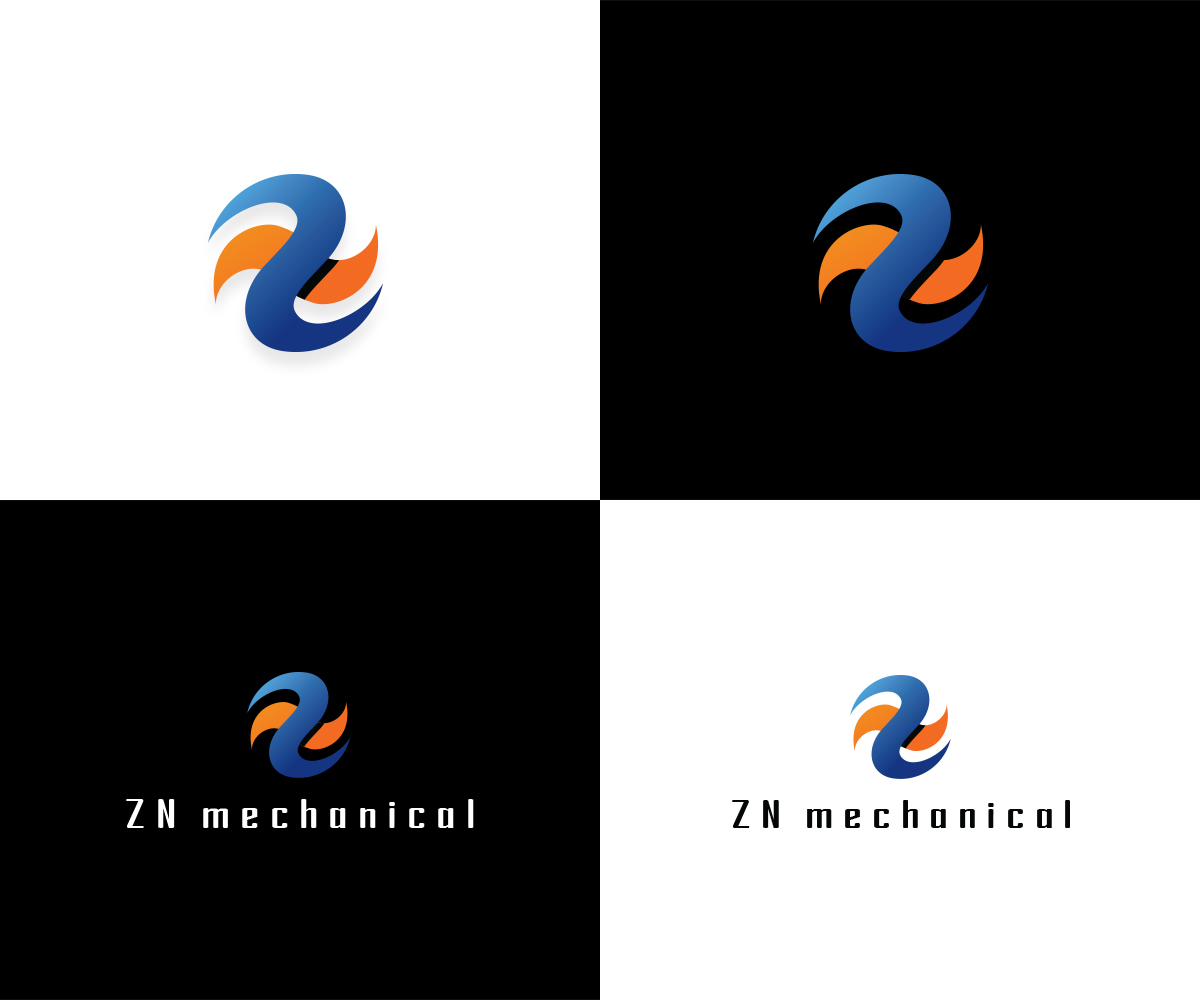 Logo Design by Tharangafirst for ZN Mechanical LLC | Design #20596146