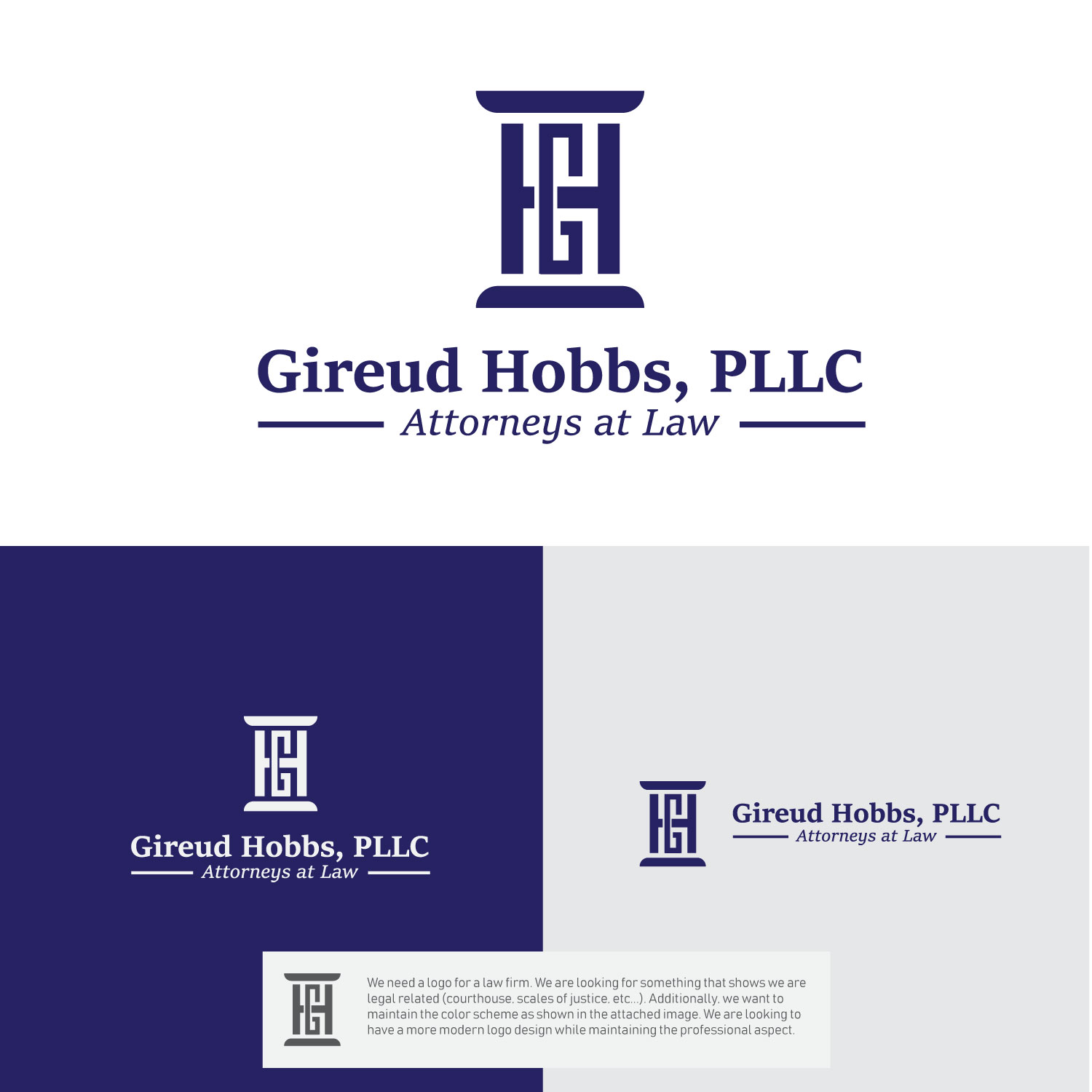 Logo Design by logo mojo for Gireud Hobbs, PLLC | Design #20594551