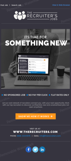 Email Marketing Design by Expert Designer for IN DEMAND Recruitment & Consulting Inc.  | Design: #20597379