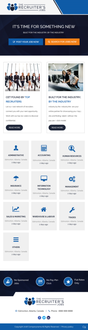 Email Marketing Design by pb for IN DEMAND Recruitment & Consulting Inc.  | Design: #20600116