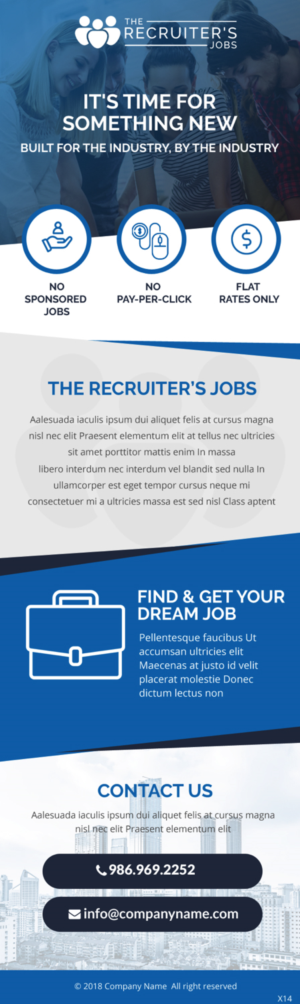 Email Marketing Design by pb for IN DEMAND Recruitment & Consulting Inc.  | Design: #20600121